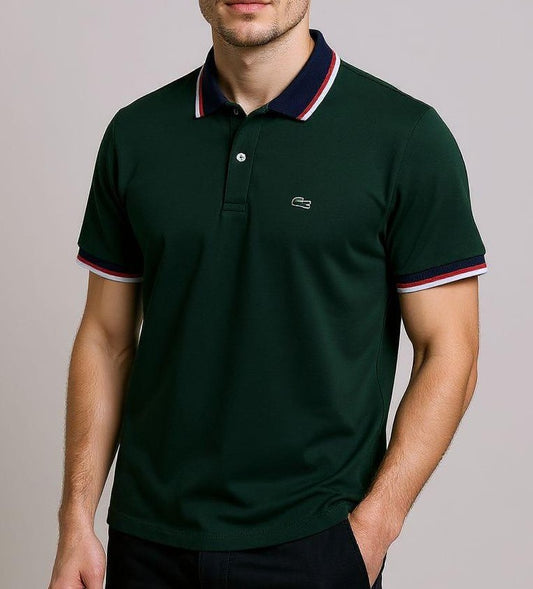 Camisero Lacoste para caballero color verde botella