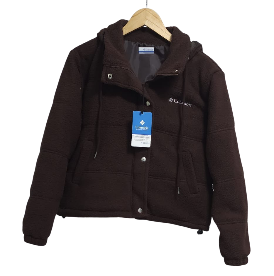 Casaca Columbia piel de carnero negro