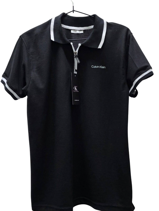 Polo cuello redondo Calvin Klein color negro