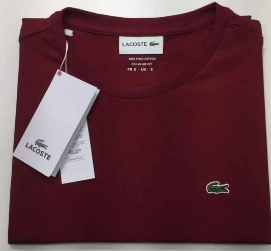 Polo Lacoste cuello redondo manga corta