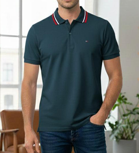 Camisero Tommy H algodón piqué