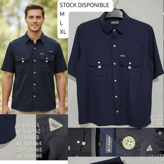 Camisa Columbia manga corta