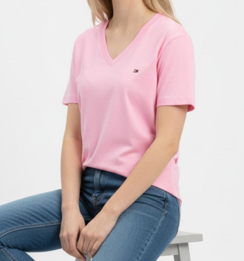 Polo Tommy Hilfiger cuello V para dama