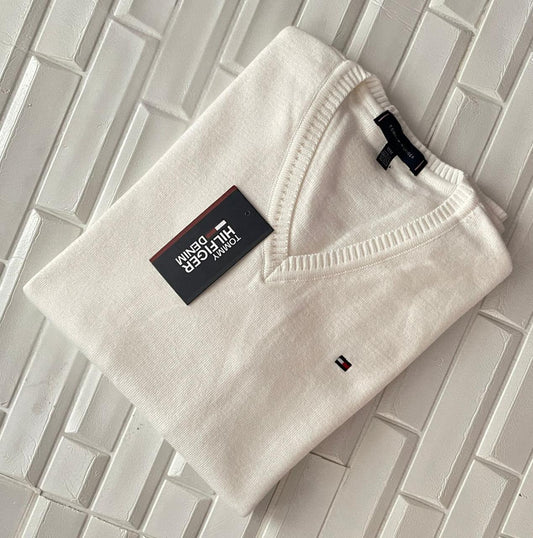 Chompa de caballero Tommy Hilfiger hilo algodón tejido