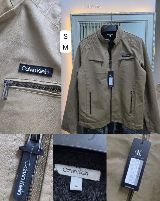 Casaca de cuerina Calvin Klein