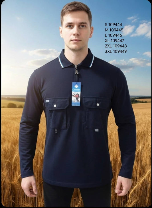 Polo camisero Columbia MANGA LARGA