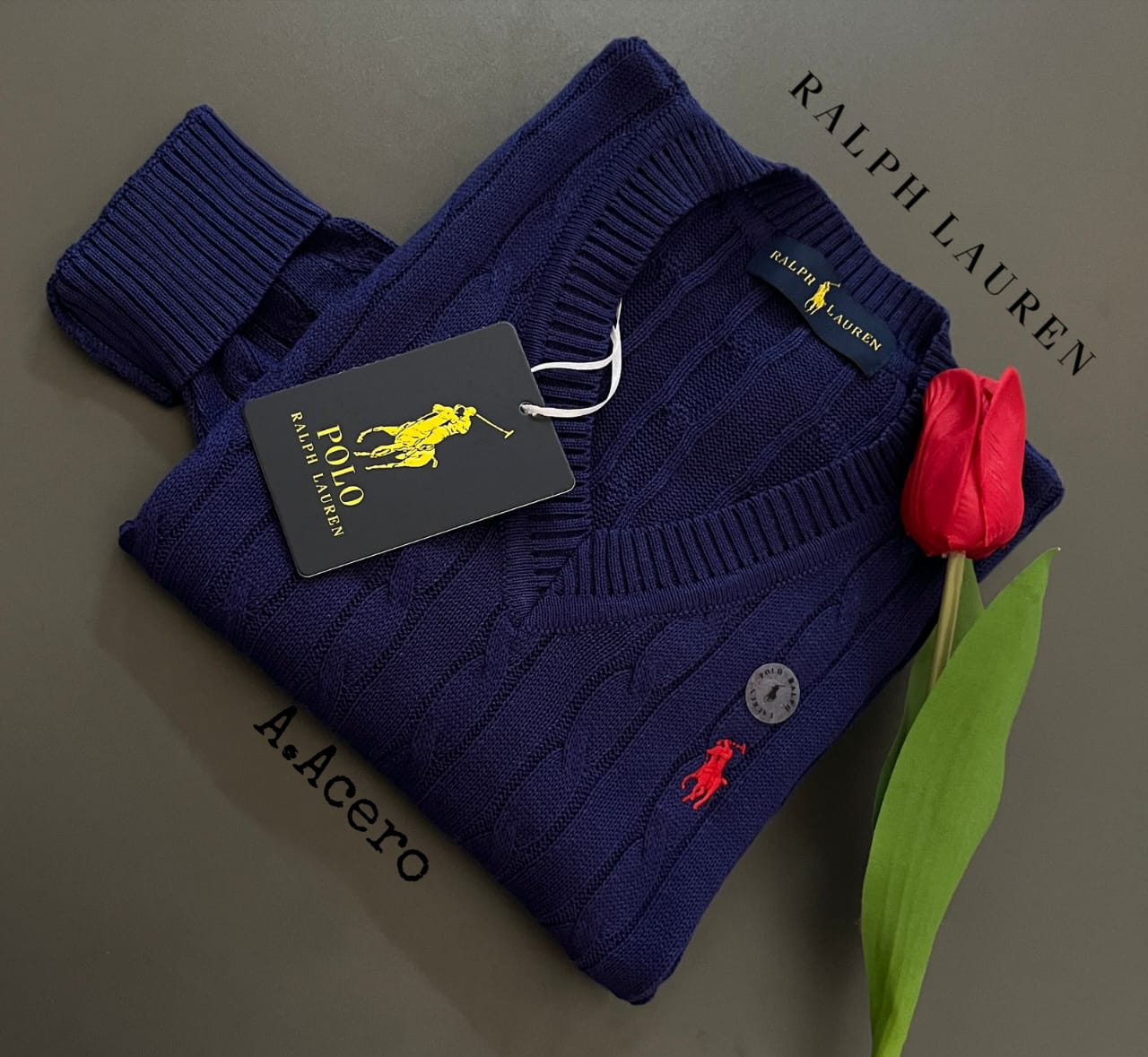 Chompa hilo Ralph Lauren para dama