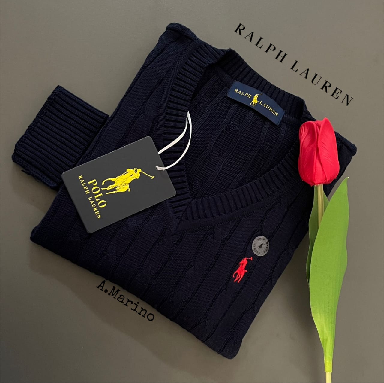 Chompa hilo Ralph Lauren para dama