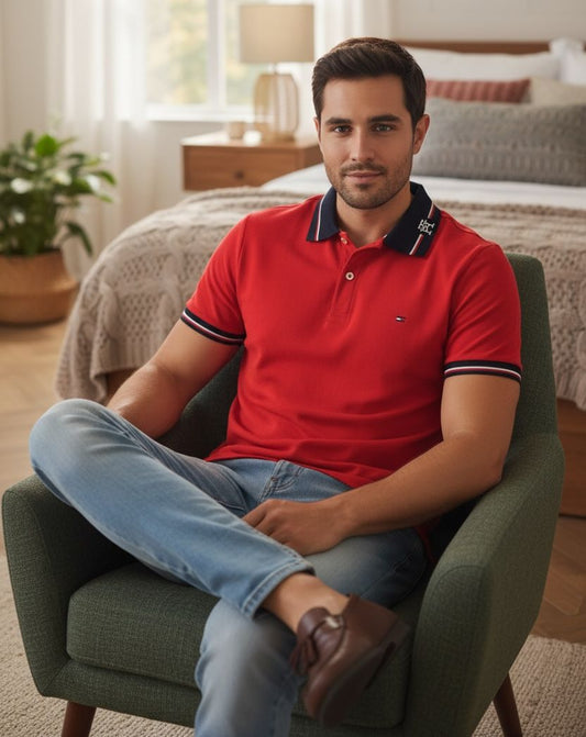Camisero Tommy Hilfiger algodón piqué