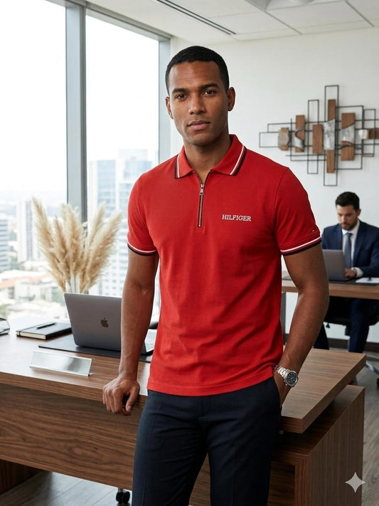 Camisero Tommy H algodón piqué