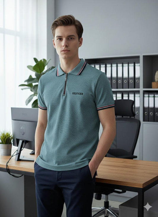 Camisero Tommy H algodón piqué