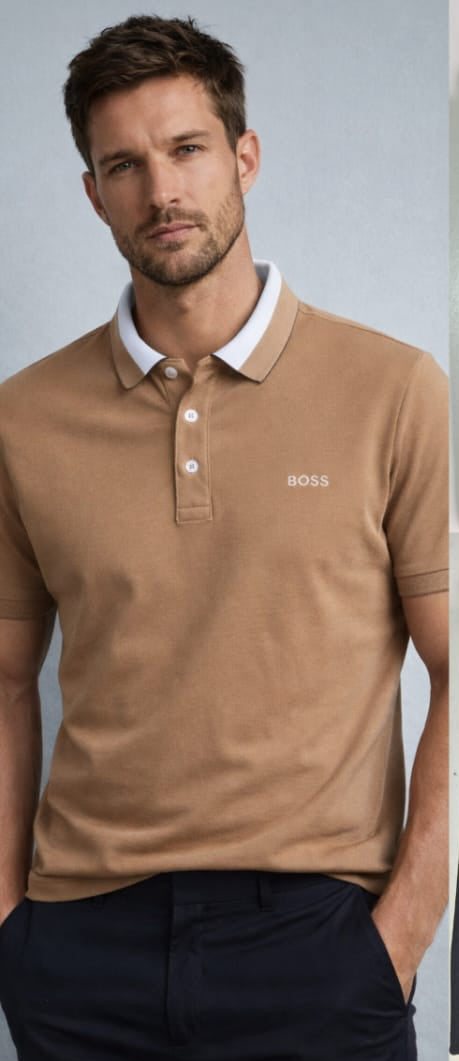 Camisero Hugo Boss algodón piqué