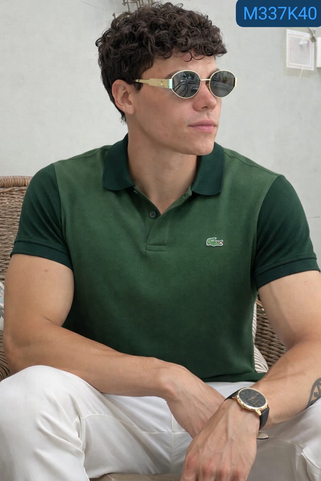 Camisero Lacoste algodón piqué