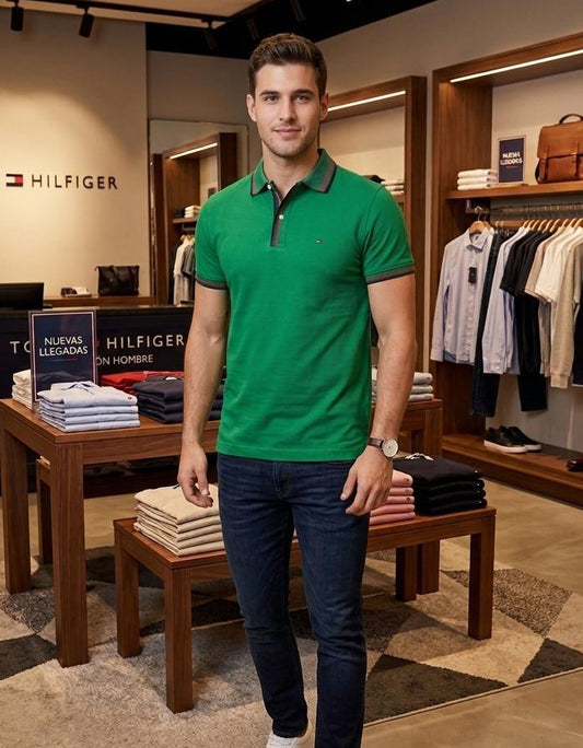 Camisero Tommy Hilfiger algodón piqué