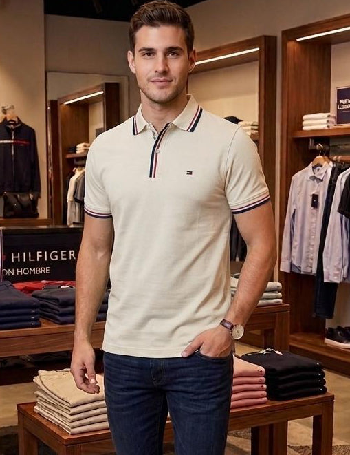 Camisero Tommy Hilfiger algodón piqué