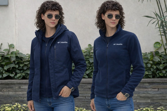 Cortaviento de mujer 2 en 1 color azul