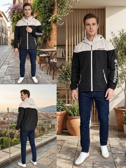 Cortaviento Columbia con capucha impermeable