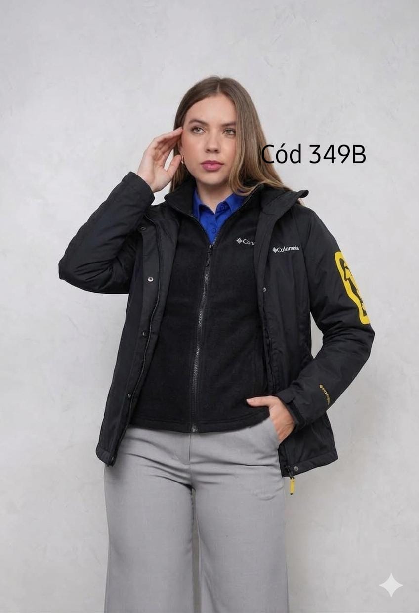 Cortaviento Columbia de mujer 2 en 1 color
