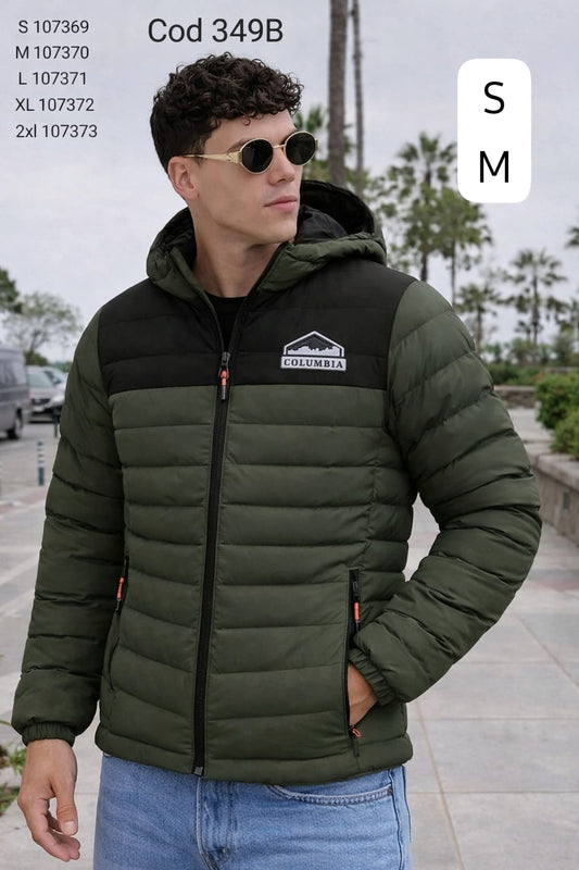 Casaca columbia pluma de ganzo hombre