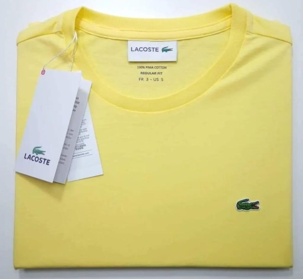 Polo Lacoste cuello redondo manga corta