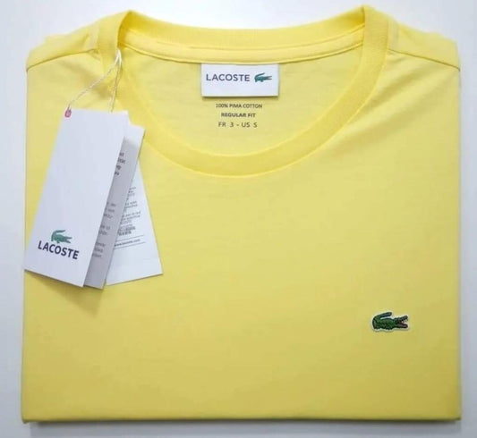 Polo Lacoste cuello redondo manga corta