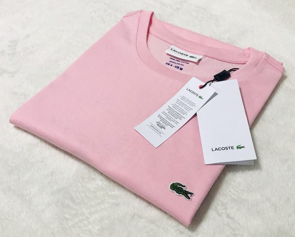 Polo Lacoste cuello redondo manga corta