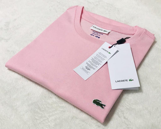 Polo Lacoste cuello redondo manga corta