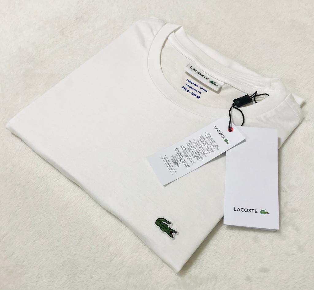 Polo Lacoste cuello redondo manga corta