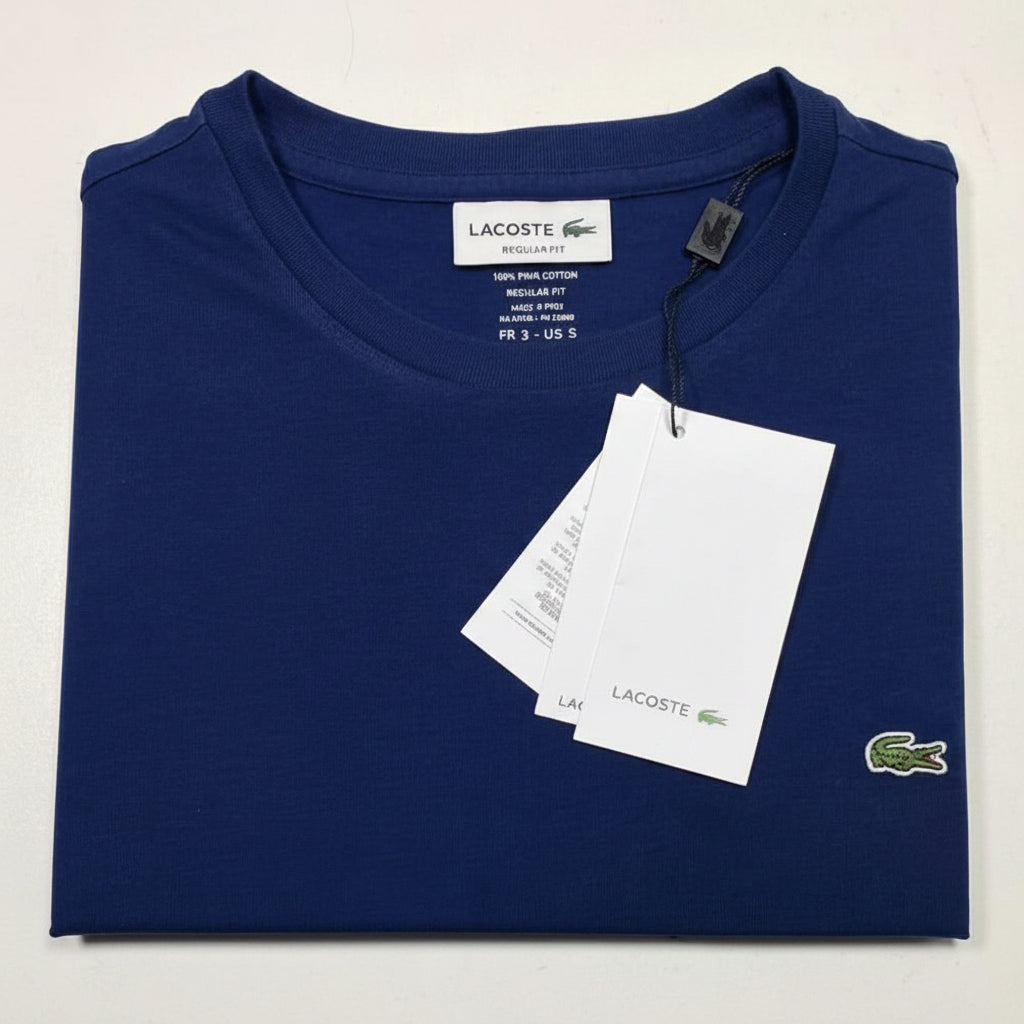 Polo Lacoste cuello redondo manga corta
