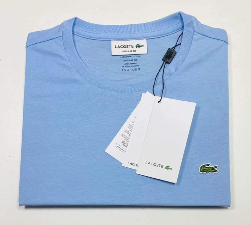 Polo Lacoste cuello redondo manga corta
