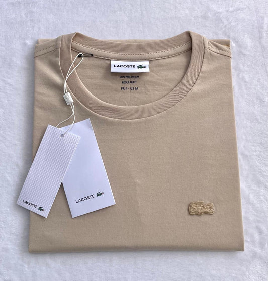 Polo Lacoste cuello redondo manga corta