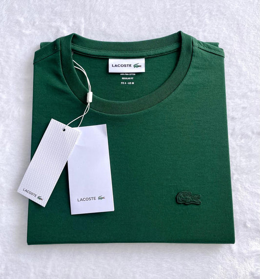Polo Lacoste cuello redondo manga corta