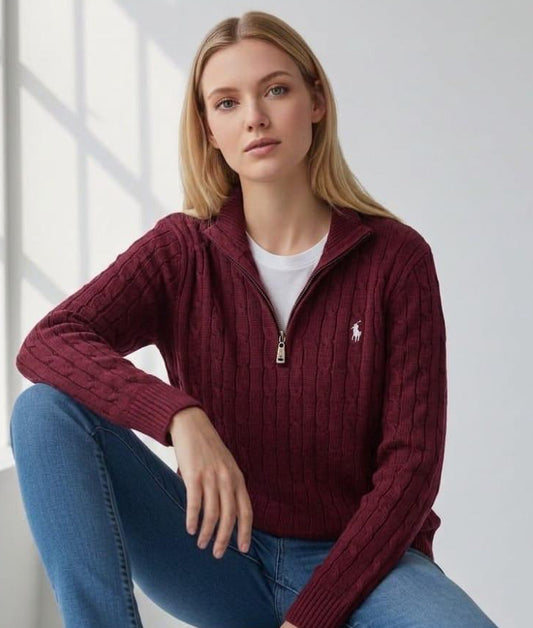 Chompa Ralph Lauren medio cierre