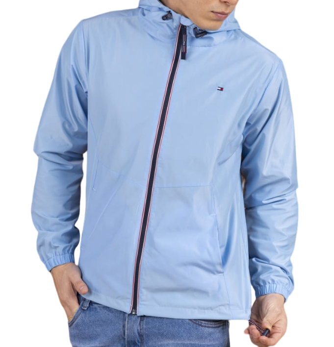 Casaca Tommy H con capucha impermeable