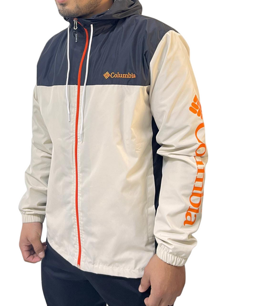 Casaca columbia con capucha impermeable