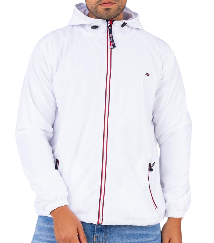 Casaca Tommy H con capucha impermeable