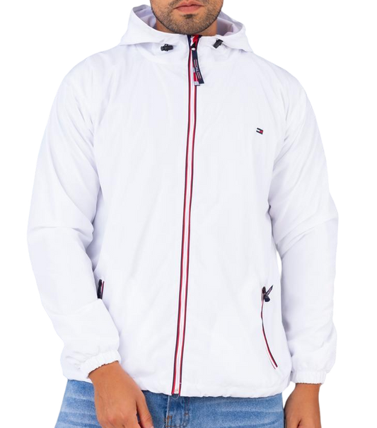 Casaca Tommy H con capucha impermeable