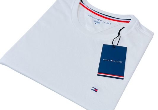 Polo cuello redondo TH BLANCO