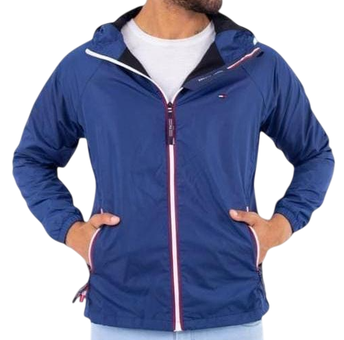 Casaca Tommy H con capucha impermeable