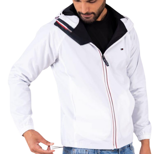 Casaca Tommy H con capucha impermeable