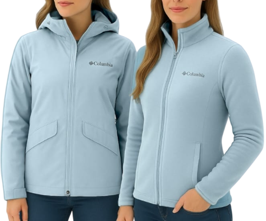 Cortaviento y polar de MUJER 2 en 1