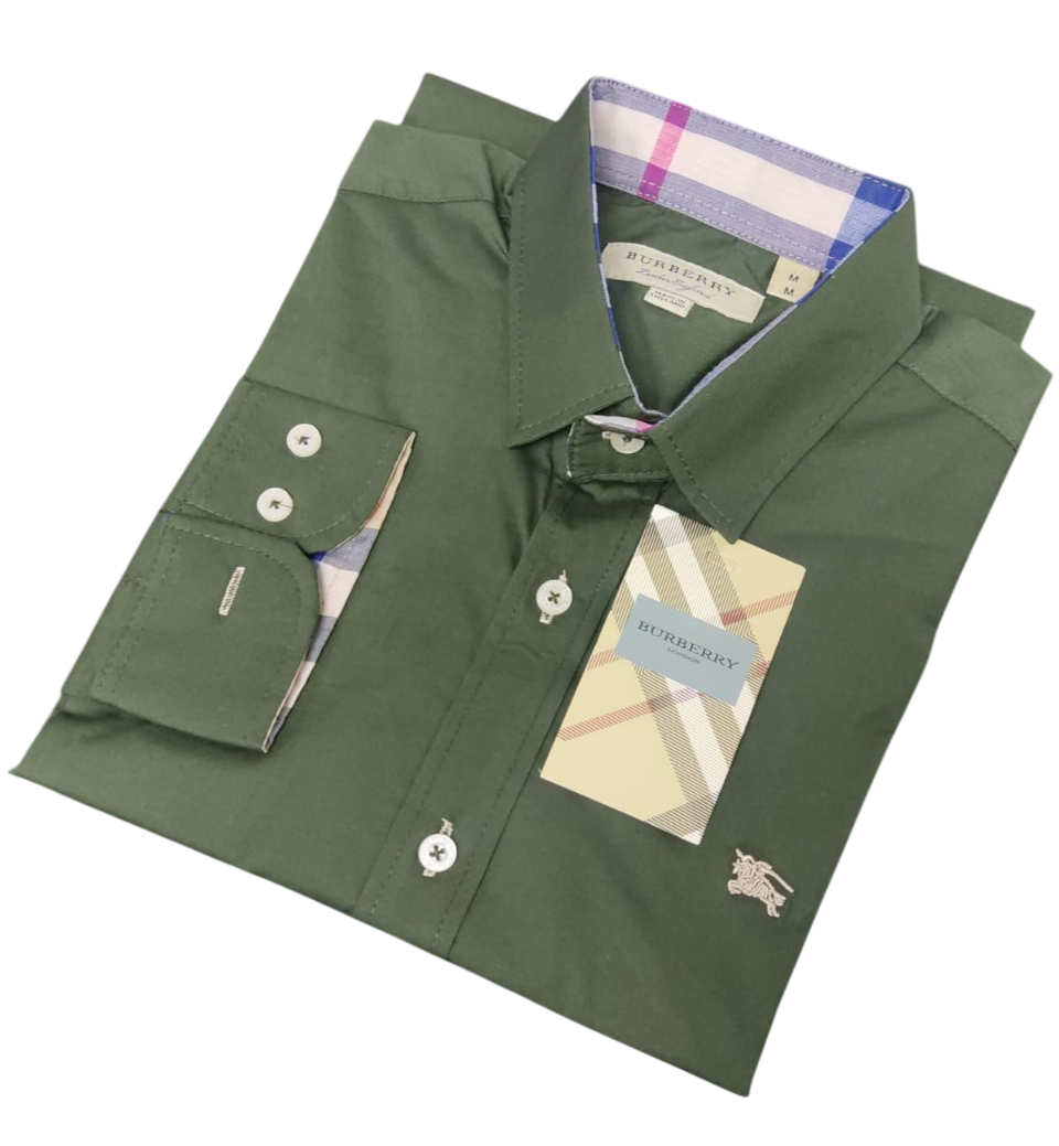 Camisa Burburry para caballero manga larga
