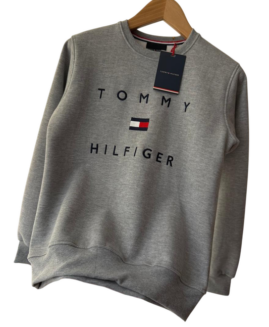 Polera Tommy H cuello redondo para dama azul marino