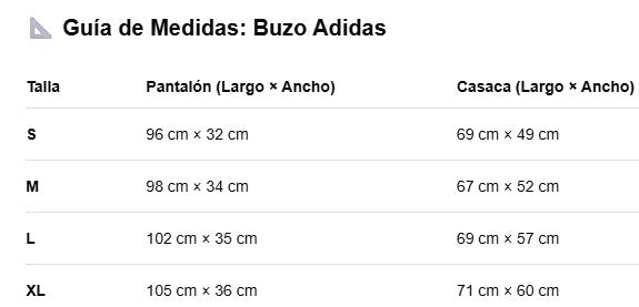 Conjunto Adidas caballero