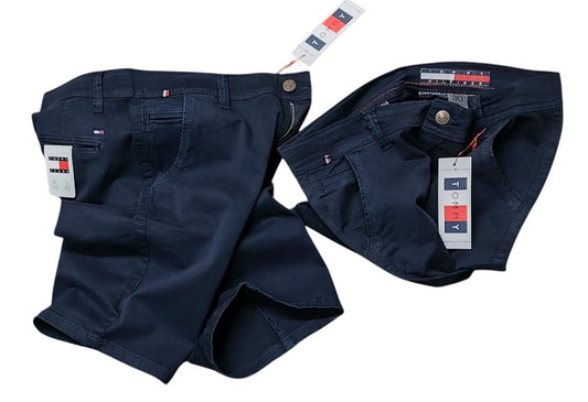 Bermuda Drill colo azul marino