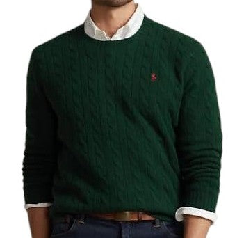 Chompas trenzas RALPH Lauren hilo tejido para caballero