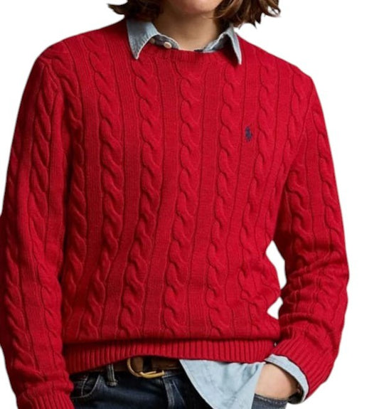 Chompas trenzas RALPH Lauren hilo tejido para caballero