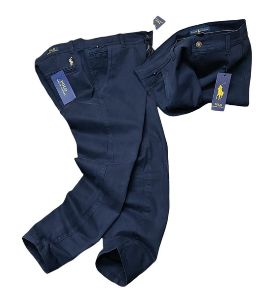 Pantalón Drill Ralph Lauren varón azul marino