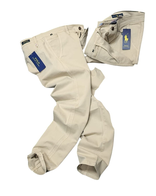 Pantalón Drill Ralph Lauren varón beige vainilla