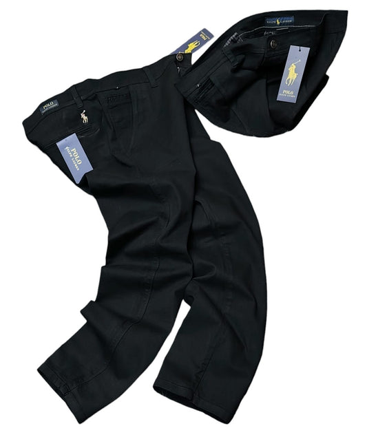 Pantalón Drill Ralph Lauren varón negro